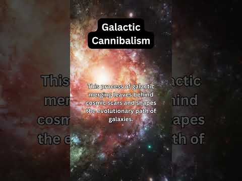 Galactic Cannibalism #SpaceFacts #CosmicWonders #Astronomy