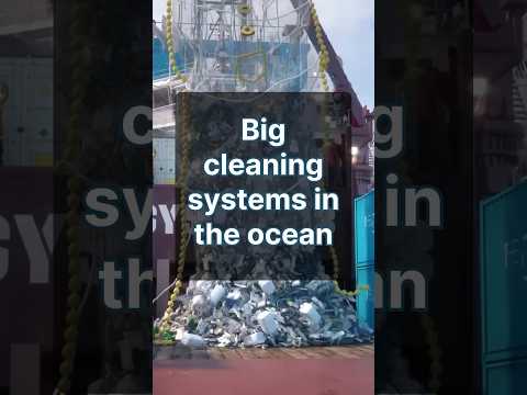 Big ocean cleaning system 🌊 #technology #ocean #eco #globalwarming