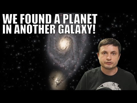 Brilliant Discovery of a Planet in a Galaxy Far Far Away