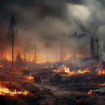 Quais as consequências dos incêndios florestais para a atmosfera?
