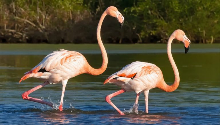De Verborgen Roofdieren: Hoe Flamingo's Hun Prooi Vangen met Ingenieuze Tactieken 
